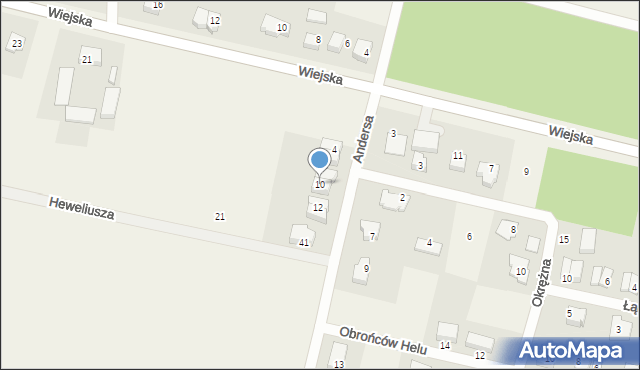 Kębłowo, Andersa Władysława, gen., 10, mapa Kębłowo