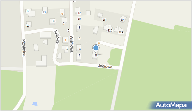 Kębłowo, Andersa Władysława, gen., 38, mapa Kębłowo