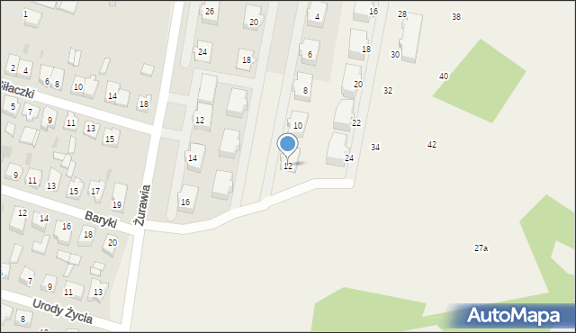 Krężoły, Anyżowa, 12, mapa Krężoły