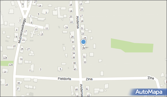 Krzepice, Andersa Władysława, gen., 29, mapa Krzepice