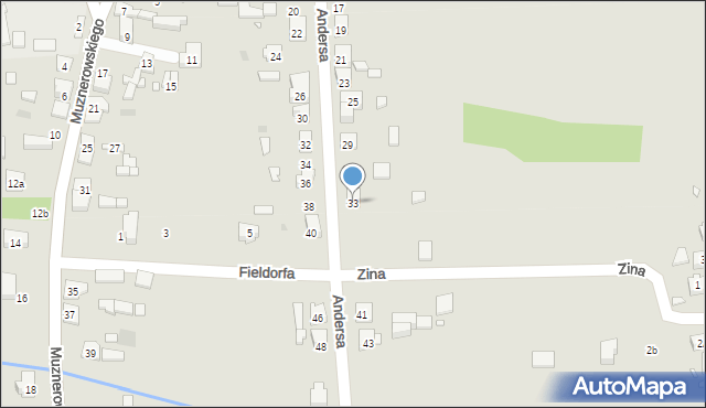 Krzepice, Andersa Władysława, gen., 33, mapa Krzepice