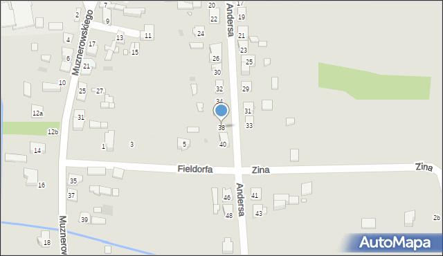 Krzepice, Andersa Władysława, gen., 38, mapa Krzepice