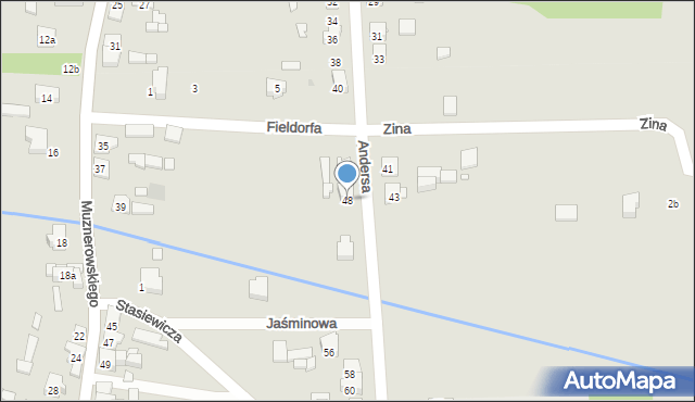 Krzepice, Andersa Władysława, gen., 48, mapa Krzepice