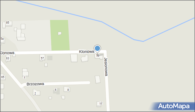 Krzepice, Andersa Władysława, gen., 59, mapa Krzepice