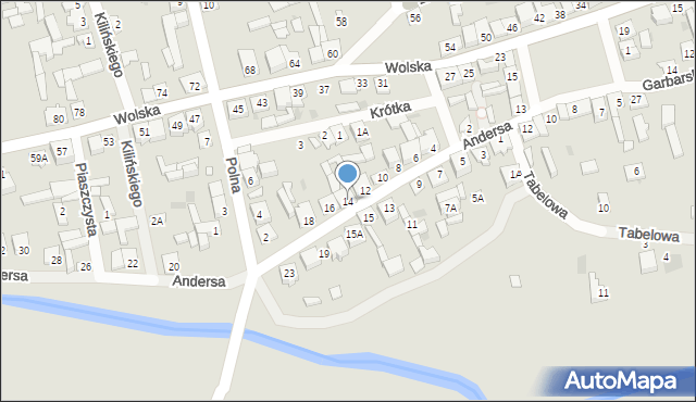 Łaskarzew, Andersa Władysława, gen., 14, mapa Łaskarzew