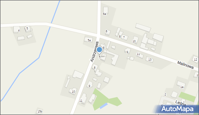 Lisowice, Andrzejowa, 7, mapa Lisowice