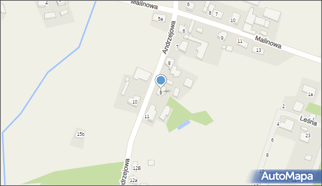 Lisowice, Andrzejowa, 9, mapa Lisowice