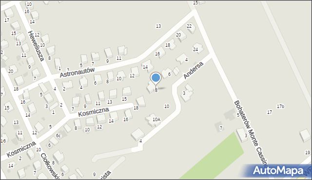 Lubartów, Andersa Władysława, gen., 8, mapa Lubartów