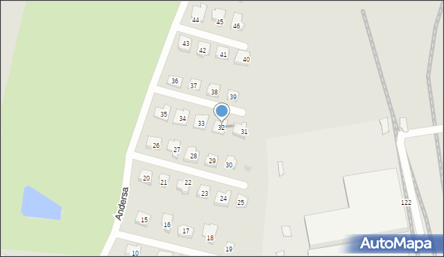 Malbork, Andersa Władysława, gen., 32, mapa Malborka