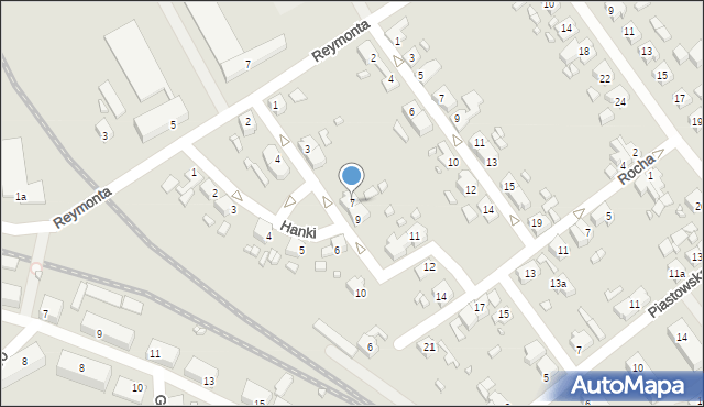 Międzyrzecz, Antka, 7, mapa Międzyrzecz