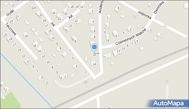 Nisko, Andersa Władysława, gen., 12, mapa Nisko