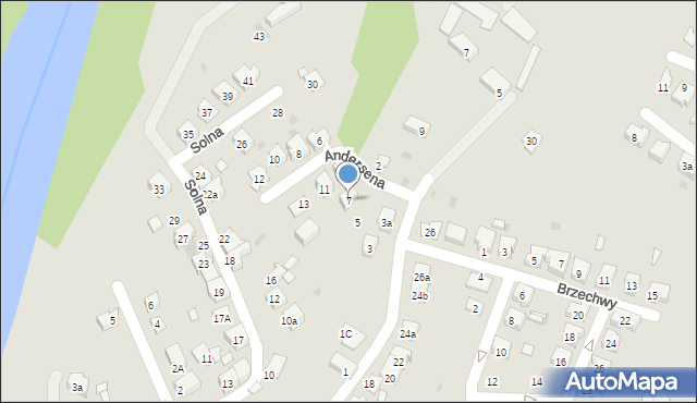 Oświęcim, Andersena Hansa Christiana, 7, mapa Oświęcimia