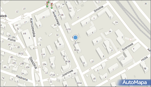 Otwock, Andriollego Elwiro Michała, 37, mapa Otwock