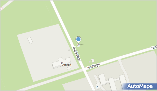 Otwock, Andriollego Elwiro Michała, 87, mapa Otwock