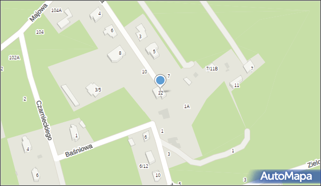 Otwock, Andersena Hansa Christiana, 12, mapa Otwock