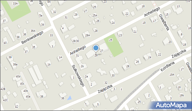 Piaseczno, Anhellego, 29, mapa Piaseczno