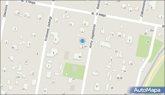 Piaseczno, Anny Jagiellonki, 6, mapa Piaseczno