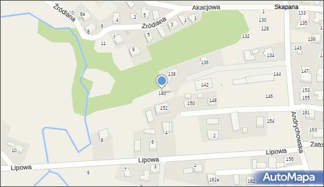 Piotrowice, Andrychowska, 140, mapa Piotrowice