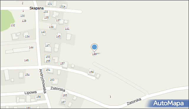 Piotrowice, Andrychowska, 149, mapa Piotrowice