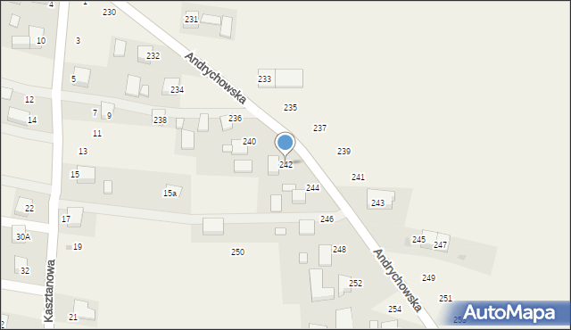 Piotrowice, Andrychowska, 242, mapa Piotrowice