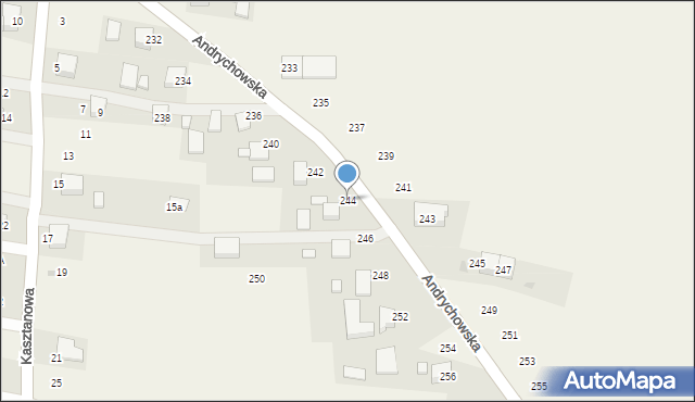 Piotrowice, Andrychowska, 244, mapa Piotrowice