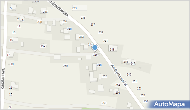Piotrowice, Andrychowska, 246, mapa Piotrowice