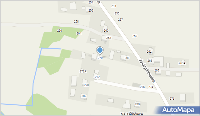 Piotrowice, Andrychowska, 270, mapa Piotrowice