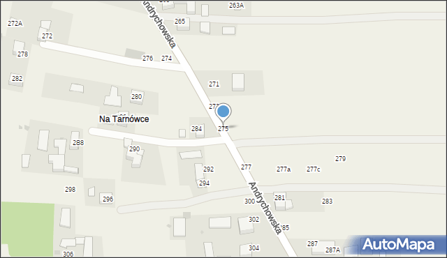 Piotrowice, Andrychowska, 275, mapa Piotrowice