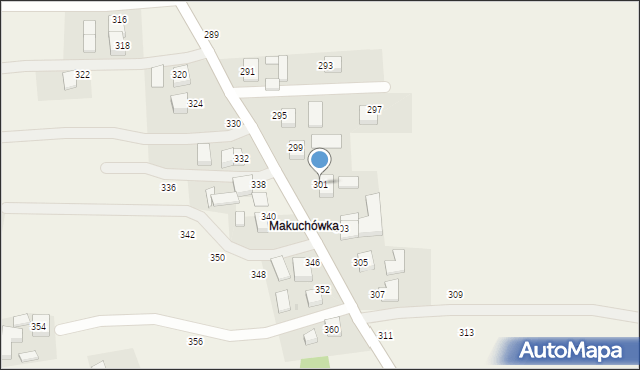 Piotrowice, Andrychowska, 301, mapa Piotrowice