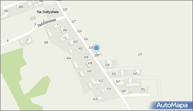 Piotrowice, Andrychowska, 335, mapa Piotrowice