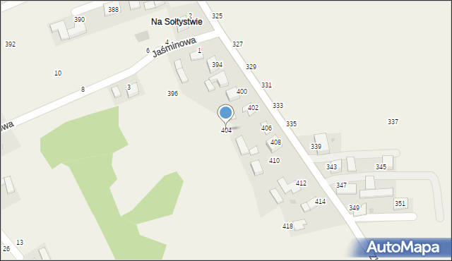 Piotrowice, Andrychowska, 404, mapa Piotrowice