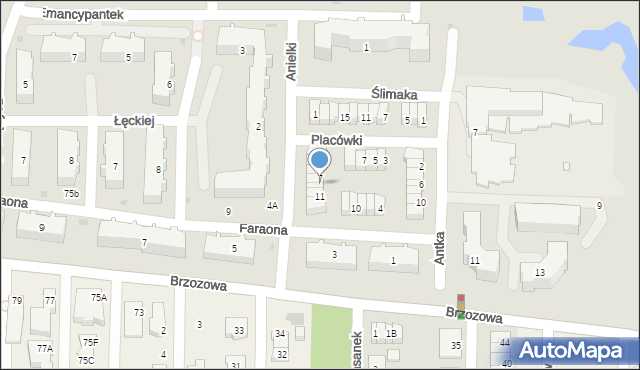 Pruszków, Anielki, 9, mapa Pruszków