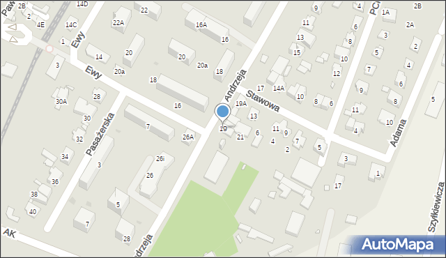 Pruszków, Andrzeja, 19, mapa Pruszków