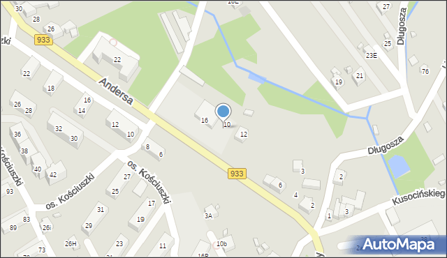 Pszów, Andersa Władysława, gen., 14, mapa Pszów