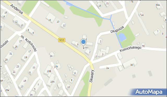 Pszów, Andersa Władysława, gen., 4, mapa Pszów