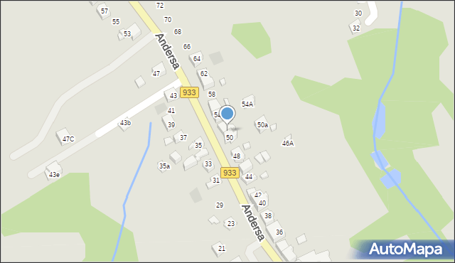Pszów, Andersa Władysława, gen., 52, mapa Pszów