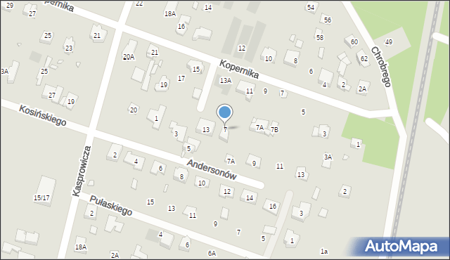 Puszczykowo, Andersonów, 7, mapa Puszczykowo