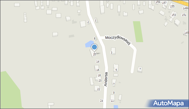 Radomsko, Andersa Władysława, gen., 10, mapa Radomsko