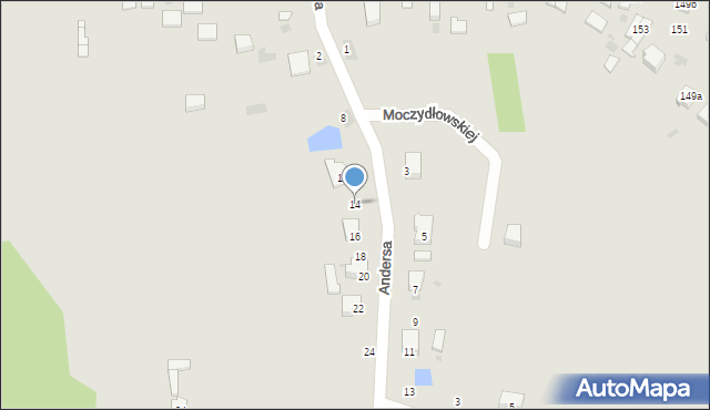 Radomsko, Andersa Władysława, gen., 14, mapa Radomsko