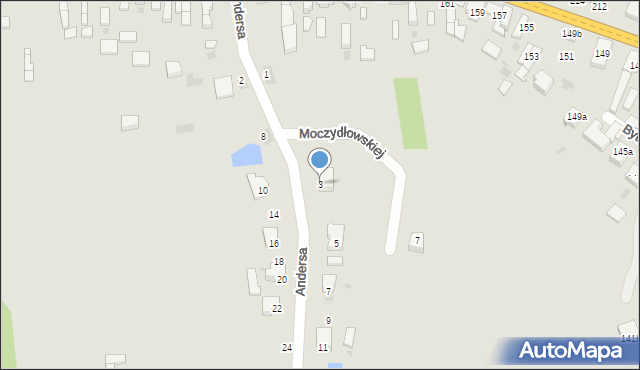 Radomsko, Andersa Władysława, gen., 3, mapa Radomsko