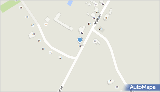 Radomsko, Andersa Władysława, gen., 54, mapa Radomsko