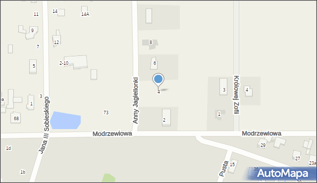 Ruda-Bugaj, Anny Jagiellonki, 4, mapa Ruda-Bugaj