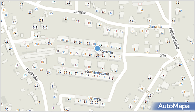 Ruda Śląska, Antyczna, 15, mapa Rudy Śląskiej