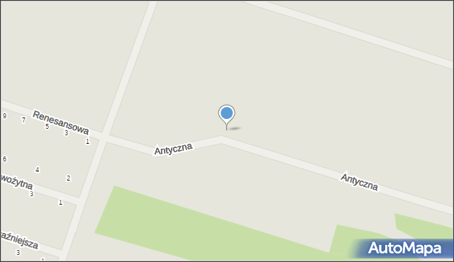 Serock, Antyczna, 30, mapa Serock