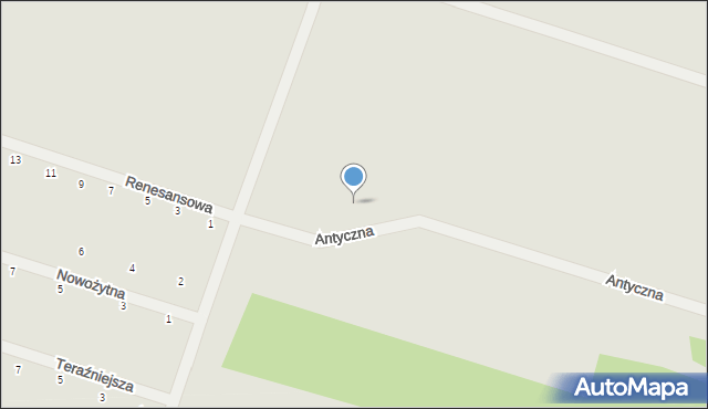 Serock, Antyczna, 34, mapa Serock