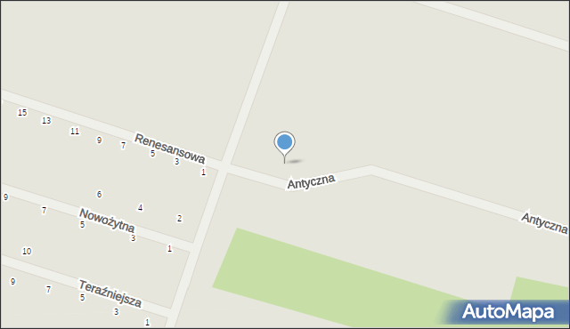 Serock, Antyczna, 36, mapa Serock