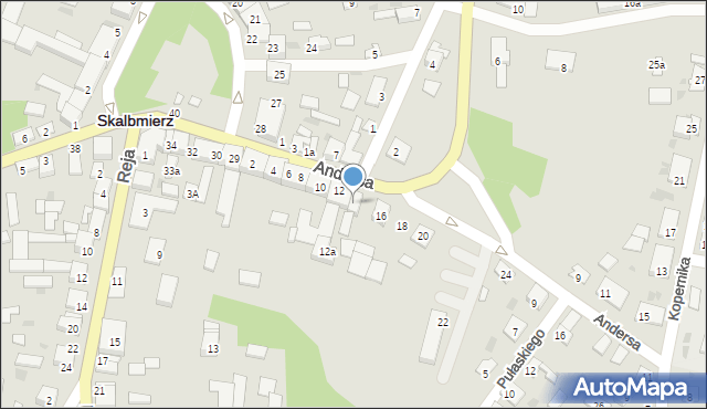 Skalbmierz, Andersa Władysława, gen., 14, mapa Skalbmierz