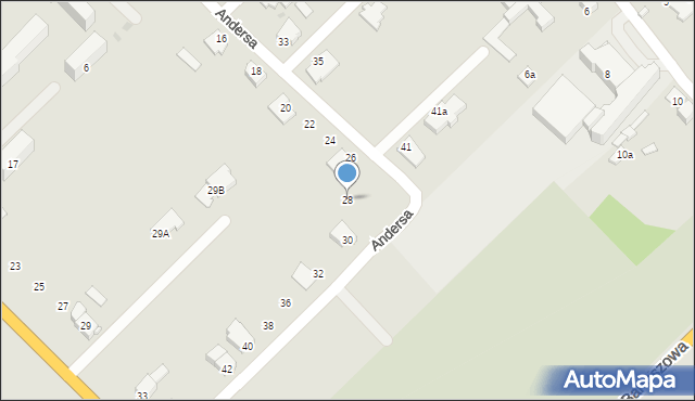 Sokołów Podlaski, Andersa Władysława, gen., 28, mapa Sokołów Podlaski