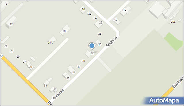 Sokołów Podlaski, Andersa Władysława, gen., 32, mapa Sokołów Podlaski