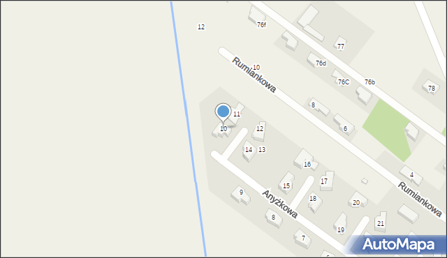 Solec, Anyżkowa, 10, mapa Solec